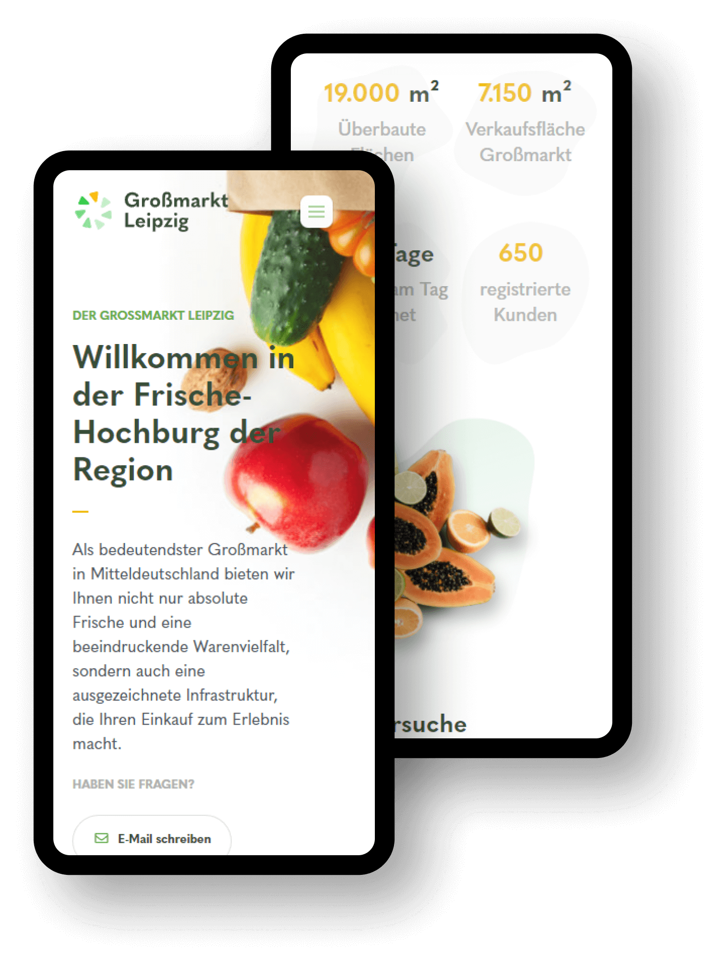 Webdesign Krefeld Mobile First Grossmarkt Leipzig
